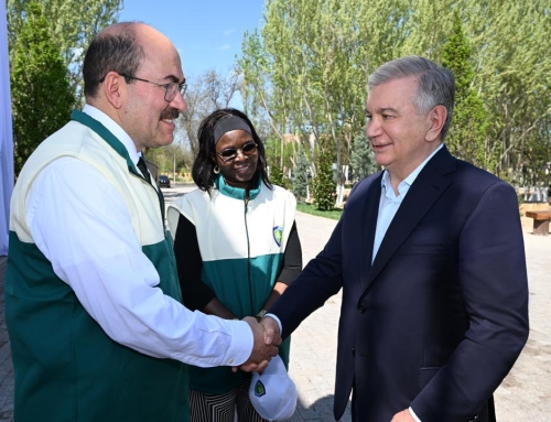 GÖNDER YK Başkanı İsmail Belen Özbekistan’da fidan dikim törenine ve orman forumuna katıldı